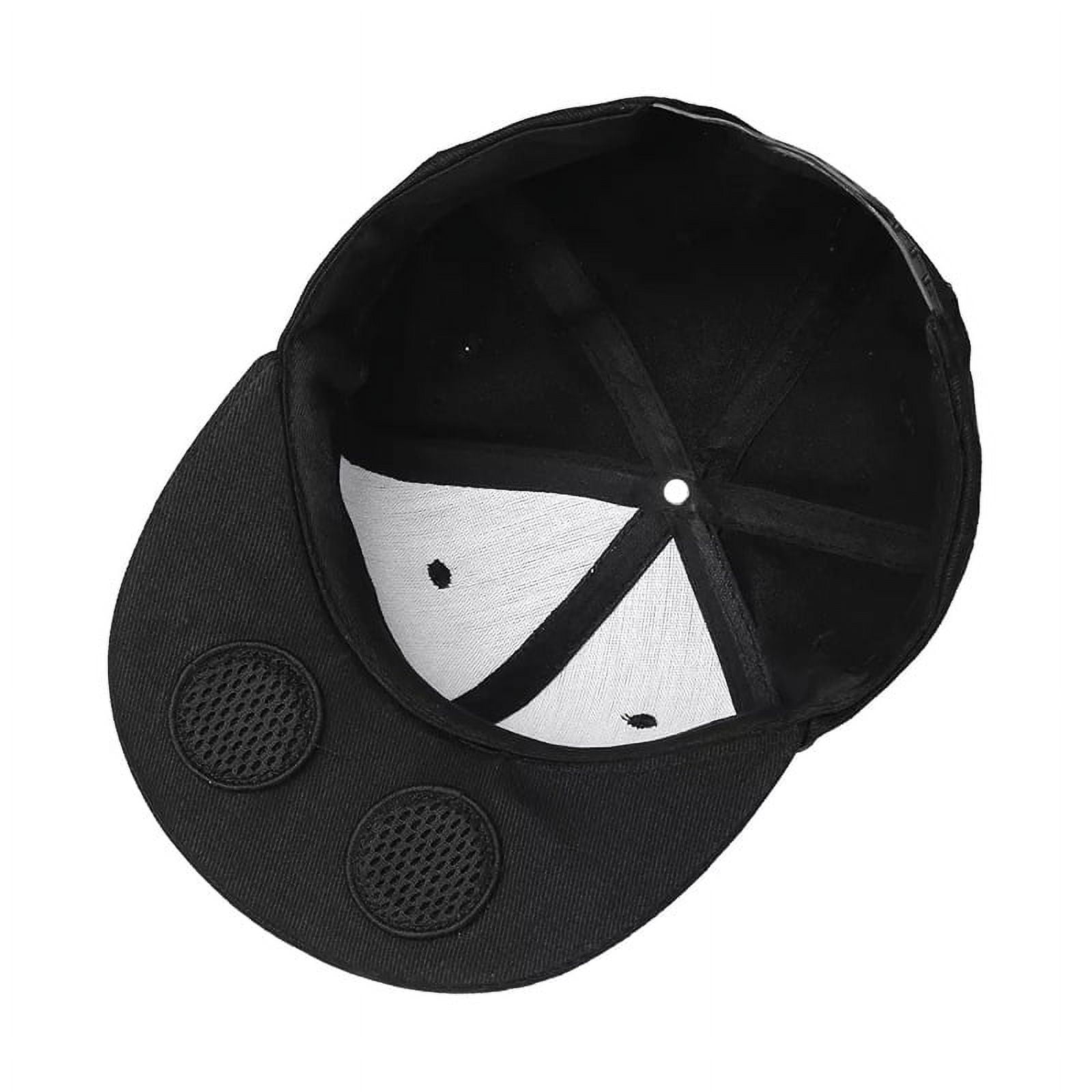 Wireless speaker hat Bluetooth 5.4 dual speaker outdoor sports music playback duckbill hat,Black,Bluetooth 5.4,YX2-B