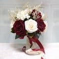 thumbnail image 5 of Nvzi Ramos de boda para dama de honor, rosas artificiales rosas para decoración de iglesias y bodas, 5 of 5