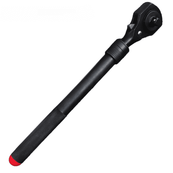 Dual-Drive Ratchet Wrench 1/2 & 3/8, Telescoping Length 13in-18in, Reversible Dual-Head Design