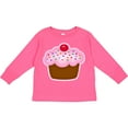 thumbnail image 3 of Inktastic Cupcake Girls Long Sleeve Toddler T-Shirt, 3 of 5