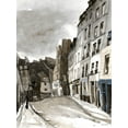 thumbnail image 2 of Stellar Design Studio 25x32 Black Ornate Wood Framed with Double Matting Museum Art Print Titled - Paris Street 1, 2 of 4