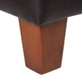 thumbnail image 4 of HomePop Transitional Faux Leather Storage Ottoman in Brown Finish, 4 of 13