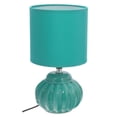 thumbnail image 1 of Ceramic Table Lamp With Shade (Joy) (Teal), 1 of 1