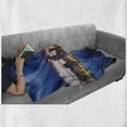 thumbnail image 6 of City Soft Flannel Fleece Throw Blanket, Auckland the Biggest City in New Zealand Waterfront Travel Destination, Cozy Plush for Indoor and Outdoor Use, 60" x 80", Navy Blue Pale Yellow, by Ambesonne, 6 of 6