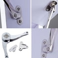 thumbnail image 6 of BE-TOOL 1/2 Pack Door Stay Strut Zinc Alloy 70/90/100 Degree Cupboard Cabinet Furniture Lift Up Strut Lid Flap Stay Support Hinge Silver, 6 of 8