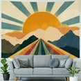 thumbnail image 4 of Creowell Vintage Sun Tapestry for Classroom Rainbow Boho 70s Sunshine Sunset Tapestries Wall Hanging Aesthetic Retro Tapestrys for Living Room Dorm Painting, 4 of 6