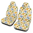 thumbnail image 2 of Haiem Autumn Pumpkins Blooms Printed Car Seat Covers Set of 2, Universal Fit Car Seat Covers,Protective Seat Covers,Comfortable Car Seat Covers, Easy Installation Seat Covers, 2 of 9