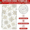 thumbnail image 2 of Christmas Kitchen Towels 18 x 26 Inch Silver Gold Snowflake Dish Towel Xmas Winter Absorbent Hand Drying Tea Towel for Cooking Baking, 2Pcs, 2 of 6