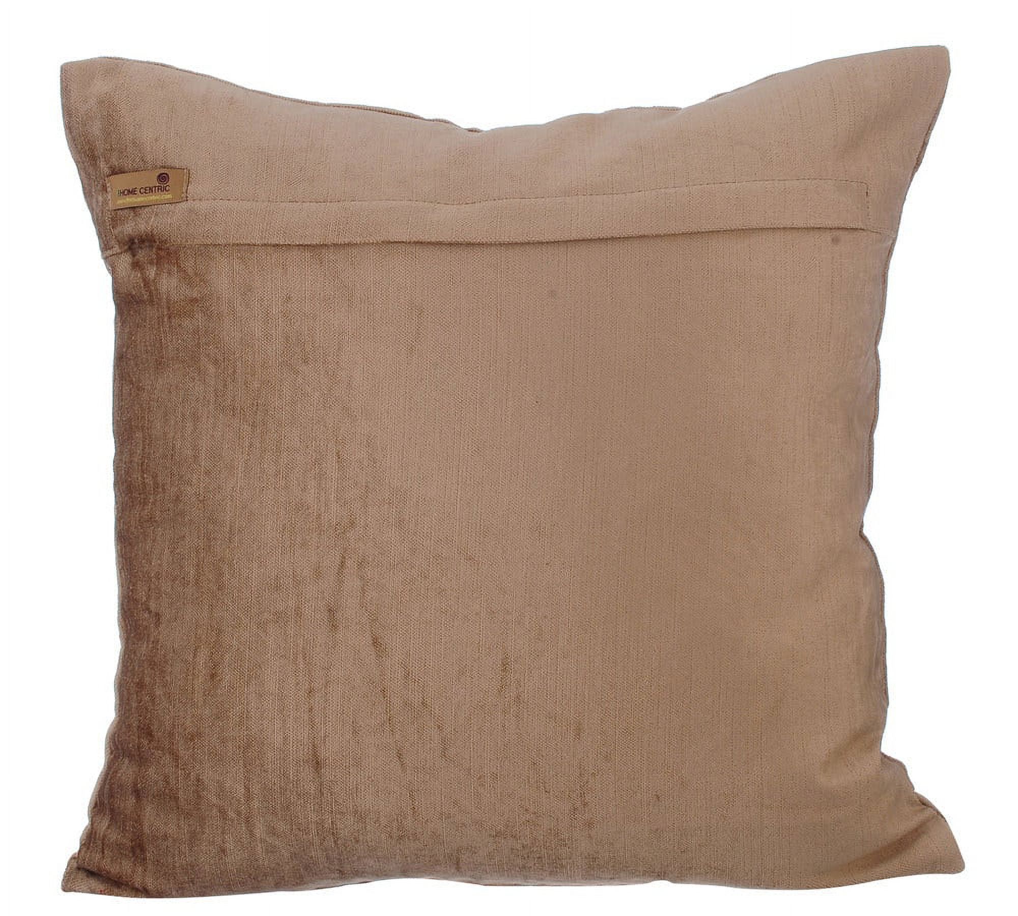Euro Sham Pillow Covers, Pearl Beige Euro Pillow Shams 26x26 inch (65x65 cm), Velvet Euro Sham Covers, Nature & Floral, Tulip, Applique, Modern European Pillow Shams - Blooming Tulips