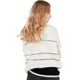 thumbnail image 3 of utcoco women's autumn and winter striped knitted top long sleeve pullover sweater, 3 of 4