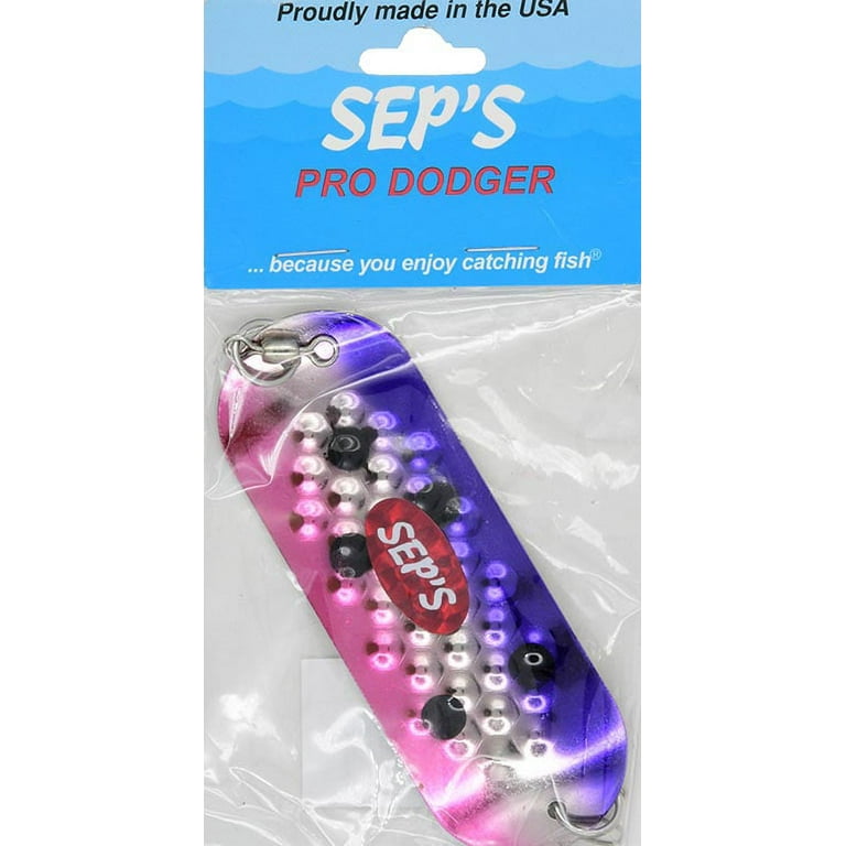 Sep's Pro Fishing Pro Dodger, Brass/Silver, Size 4/0, Dodgers