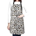 thumbnail image 4 of Bingfone Heart Leopard Apron Gifts For Men, Women Professional Grade Chef Apron for Kitchen,BBQ & Grill, 4 of 8