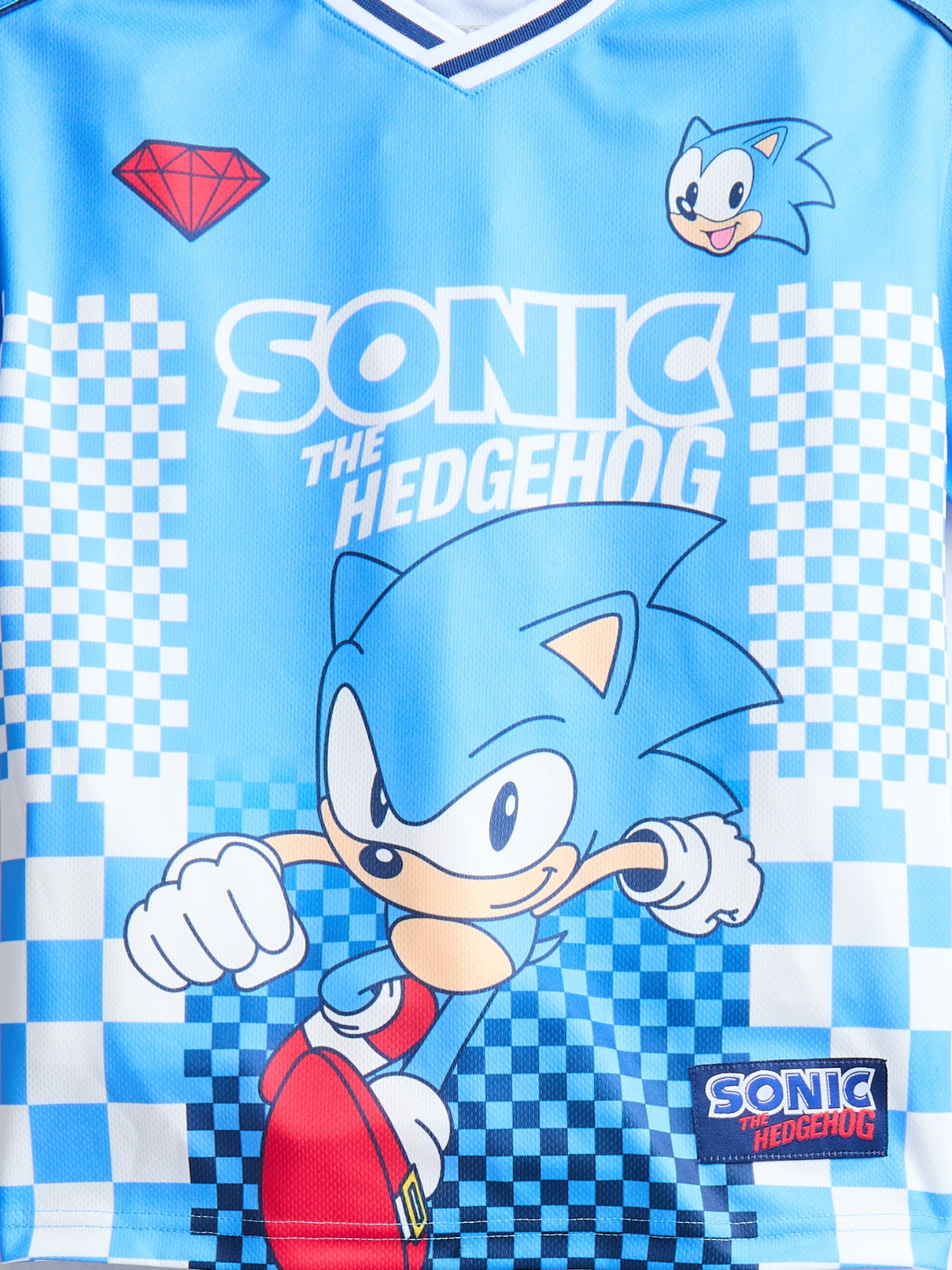 Sonic the Hedgehog Boys' Graphic Soccer Jersey and Shorts Set, 2-Piece, Sizes 4-16