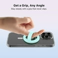 thumbnail image 3 of MyBat Pro Magnetic Silicone Ring Grip Phone Holder with MagSafe Compatibility, Loop Grip, Green, 3 of 6