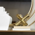 thumbnail image 2 of 8" x 7" Gold Aluminum Jack Abstract Sculpture, by DecMode, 2 of 7