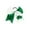 Regular Style, variant on St Patricks Day Hair Accessories, Green and White Hair Bows for St Patricks Day Outfit, Shamrock Merch Gift