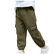 thumbnail image 1 of Odeerbi 2-14 Años Niños Cargo Pantalones Athletic Sports Jogger Pantalones Primavera Verano Casual Trabajo Pantalones, 1 of 9