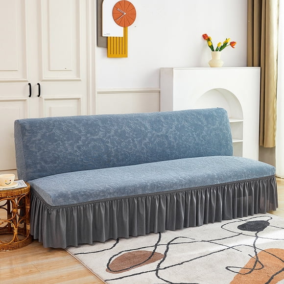 XmhyTop-A Sofa Cover for sofas Stretch Couch Covers for Living Room Easy Fit Washable Furniture Sofa Protector with Skirt,1 Piece 59-74.8inch (Grey A)