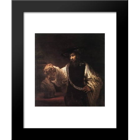 Aristotle with a Bust of Homer 20x24 Framed Art Print by