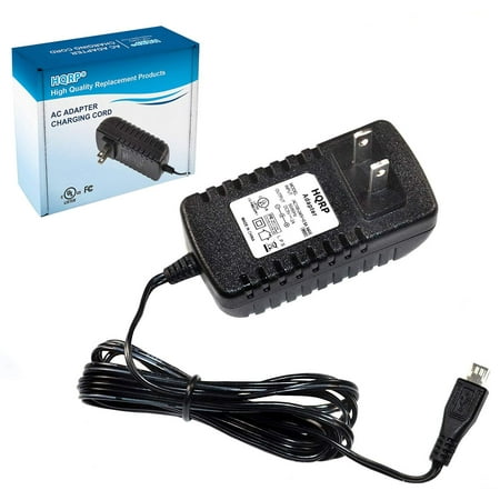 HQRP AC Adapter for Roku Streaming Stick Express Premiere 3600 3800XB 3700R 3600R 3800R 3900R 3500 3800RW 3700X 3700XB, Micro USB Charger Power Supply Cord Replacement [UL Listed] Plus Euro Plug