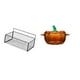 thumbnail image 1 of Plato De Dulces De Calabaza De Vidrio Con Tapa, Tazón Con Forma De Tarro De Galletas, Recipiente Para Servir Naranja, 1 of 8