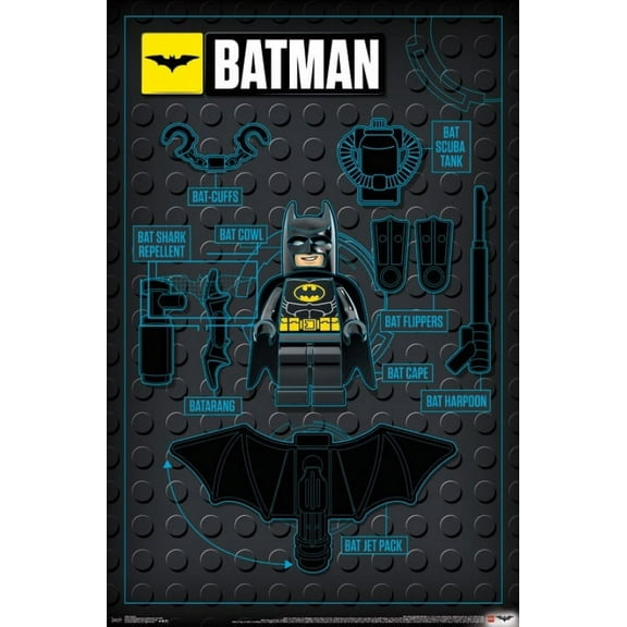 Lego Batman - Graphic Laminated Poster Print (22 x 34)
