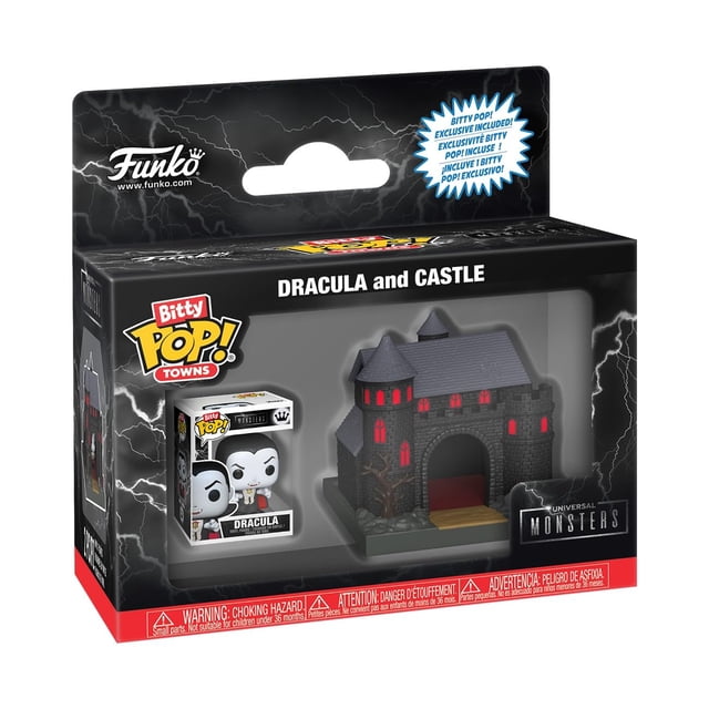Funko Pop! Bitty Town: Monstruos Universales - Drácula y Castillo