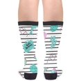 thumbnail image 2 of Chaussettes Unisexes en Coton Décontracté - Chaussettes Mode Patch Noir et Blanc, 2 of 5