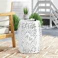 thumbnail image 2 of GDF Studio Holt Outdoor Metal Side Table, White, 2 of 7