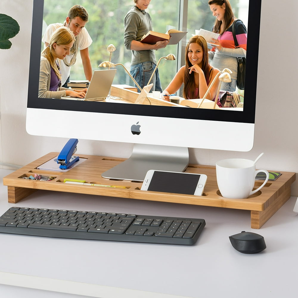 monitor stand desk organiser