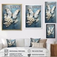 thumbnail image 4 of Designart "Butterfly Azure Abstract Grace I" Animals Butterfly Floater Framed Canvas Prints, 4 of 5