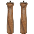 thumbnail image 1 of Molinillo de sal y pimienta - Molinillos de sal y pimienta de madera de acacia ajustables con núcleo de molienda de cerámica, 1 of 6