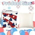 thumbnail image 3 of 4th of July Pillow Covers 18x18 inch Independence Throw Pillow Covers Memorial Day Patriotic Pillow Cases America Freedom Heart Star Stripes Decor Cushion for Holiday Home Sofa Couch, 3 of 6