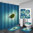 thumbnail image 2 of Rideau de Douche à Impression Numérique 3D de la Saint-Valentin, Ensemble de 4 Pcs pour Décoration de Fête à la Maison, Ensembles de Rideaux de Douche 4 Pcs, 2 of 10