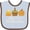 Blue and Chocolate, variant on Inktastic My First Halloween Cute Candy Corn Pumpkin Fall Boys or Girls Baby Bib