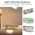 thumbnail image 1 of Réveil LED Surface Courbée Lumière Réglable Décoration de Table Calendrier de Temps USB Haute Définition pour Chambre Fournitures Intérieures Lumière Blanche/verte, 1 of 7