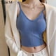 thumbnail image 2 of Sujetador deportivo para mujer, sin aros, acolchado, soporte medio, sujetadores de yoga, gimnasio, correr, entrenamiento, camisetas sin mangas, 2 of 5