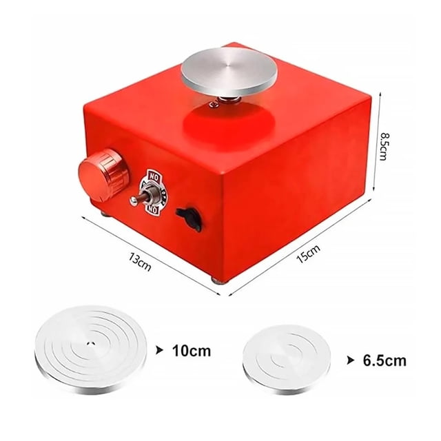 Mini Turntables Pottery Wheel Pottery Machine, Electric Pottery Wheel DIY Craft Potter's Wheel Ceic Tools Clay Tools With Tray