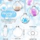 thumbnail image 3 of 12 piezas de adornos de bolas de decoración navideña, bolas de Navidad, adornos transparentes para colgar en el árbol, 3 of 3