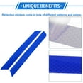 thumbnail image 5 of Unique Bargains Reflective Bumper Decal Fluorescent Blue Rectangle Long Strip Reflective Car Sticker Personalized Decoration Vehicle Body or Door or Window /Dashboard, 5 of 7