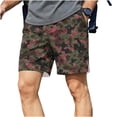 thumbnail image 2 of Xdegoge Camo Shorts for Men Lightweight Hiking Quick Dry Training Running Shorts Drawstring Performance Workout Shorts with Pockets Breathable Exercise Shorts Athletic Gym Outdoor Sports Gear, 2 of 6