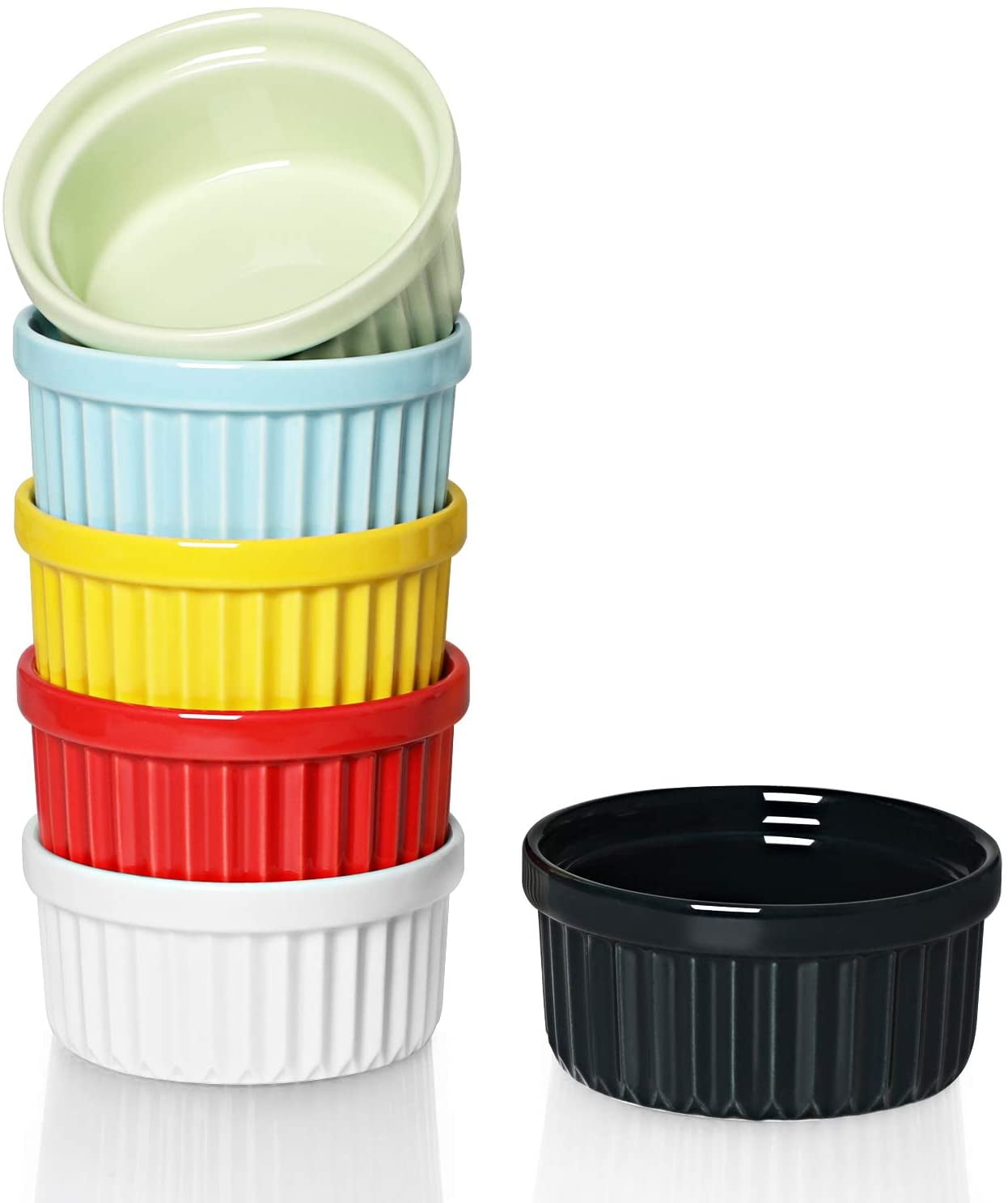 Ramekins Porcelain Ramekins for Creme Brulee Dishes,Dipping Sauces