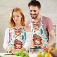 thumbnail image 3 of Colorful Fairy Princess Pattern Apron-Garden Aprons for Women with Pockets-Cotton Linen Waterproof Kitchen Cooking Gardening Aprons Adjustable for Kitchen,Cooking,BBQ and Salon 33x27 Inch, 3 of 7