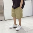 thumbnail image 5 of Gfyviroh Kids Boys' Shorts 5-15 Years Casual Baggy Shorts with Pockets Lightweight Plain Bermuda Shorts, 5 of 6