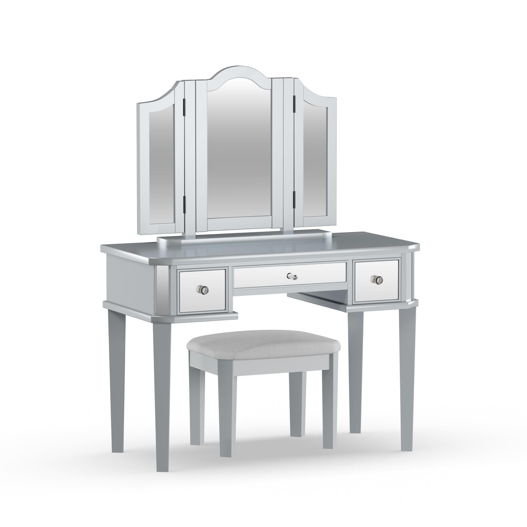 Furniture of America Lina Contemporary Vanity Set, Multiple Colors