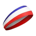 thumbnail image 2 of 250th Independence Day 4th of July Headbands Sports Headbands Baseball American Flag Hair Band for Youth Players, Stretchy Sweatband for Gym Running Cycling Or Patriotic Events B, 2 of 3