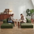 thumbnail image 5 of LIAROO Convertible Sofa Bed, 78.8" Boneless Couch Corduroy Sleeper Sofa No Assembly Required Couch Bed for Living Room, 5 of 14
