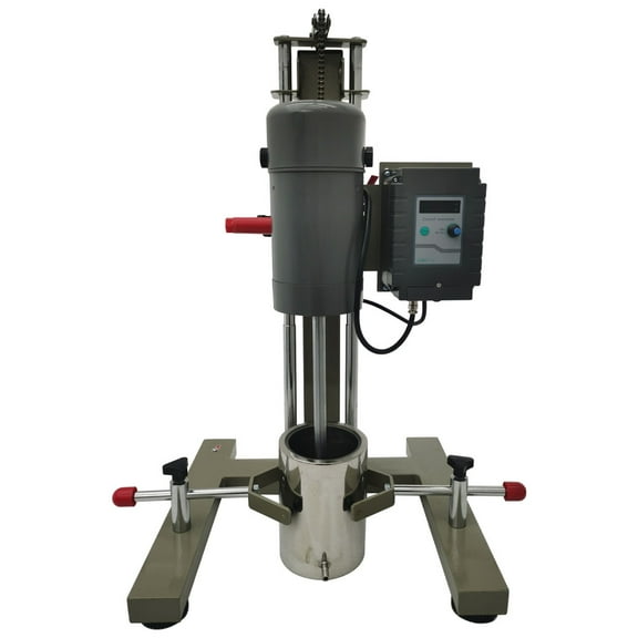 High Speed Grinding Dispersing Machine Dispersion Emulsifier Manual Stirring Mixer Disperser Homogenizer 220V with Digital Display