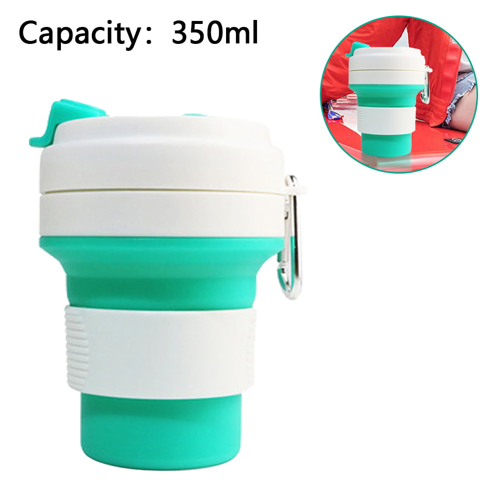 Portable Folding Silicone Water Cup Candy Color Foldable Cup for Travel Outdoor Camping Drinkware Drinking Cup