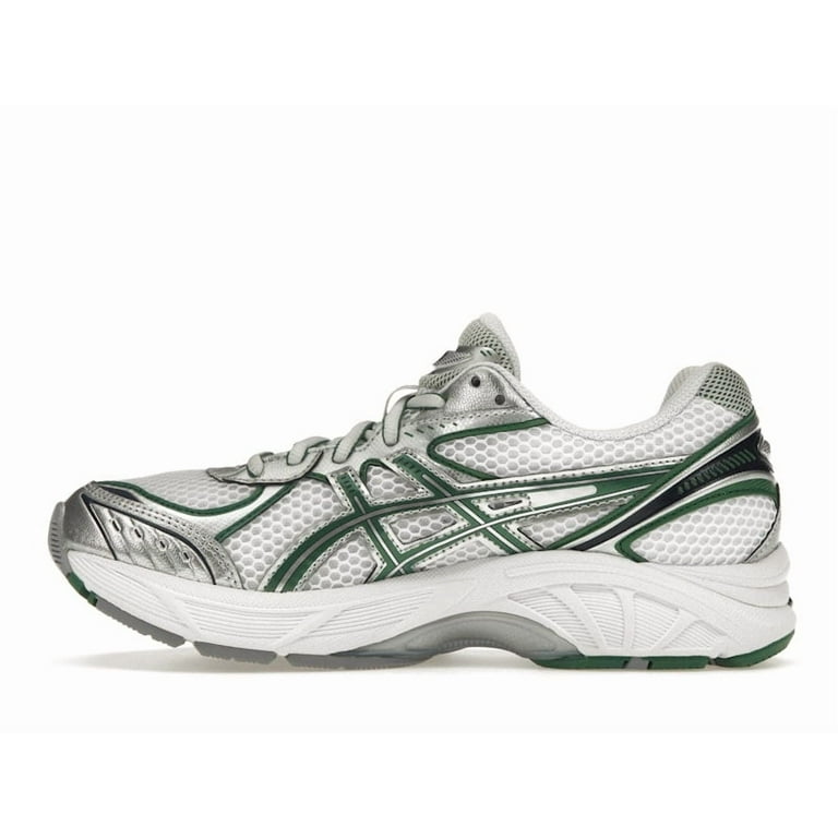 ASICS Men's GT-2160 White Shamrock Green Running Shoes, from